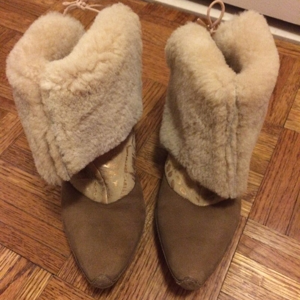 Ugg Made In Italy Shearling Leather Boots 6